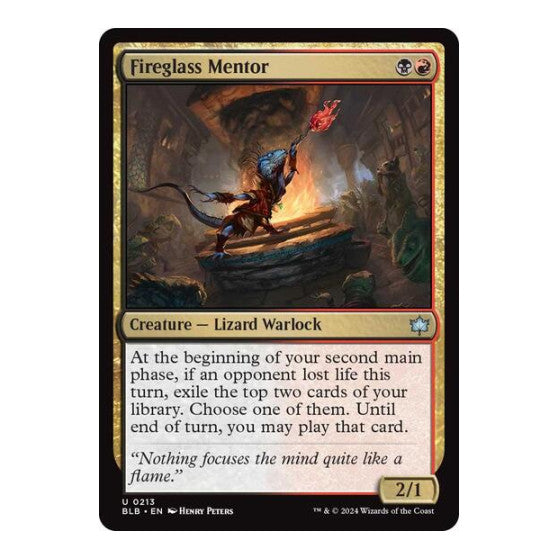 Fireglass Mentor (BLB) #213 Uncommon Bloomburrow Magic: The Gathering: 2024