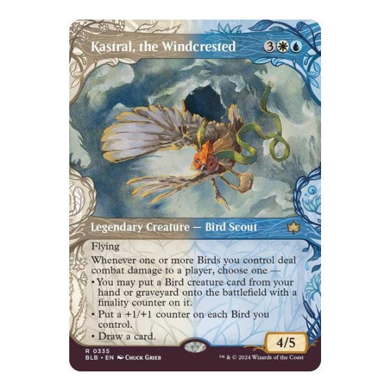 Kastral the Windcrested Showcase (BLB) #335 Rare (Lightly Played) Bloomburrow Magic: The Gathering: 2024