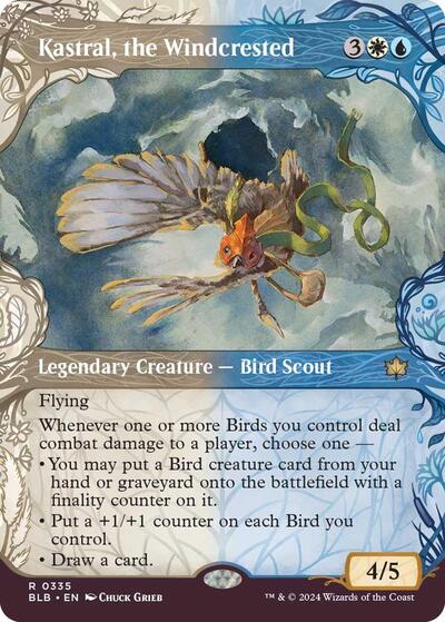Kastral the Windcrested Showcase (BLB) #335 Rare (Lightly Played) Bloomburrow Magic: The Gathering: 2024