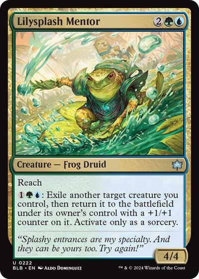 Lilysplash Mentor (BLB) #222 Uncommon (Lightly Played) Bloomburrow Magic: 2024