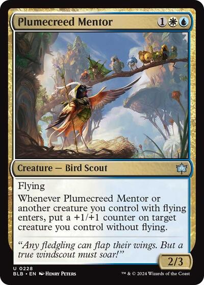 Plumecreed Mentor (BLB) #228 Uncommon (Lightly Played) Bloomburrow Magic: The Gathering: 2024