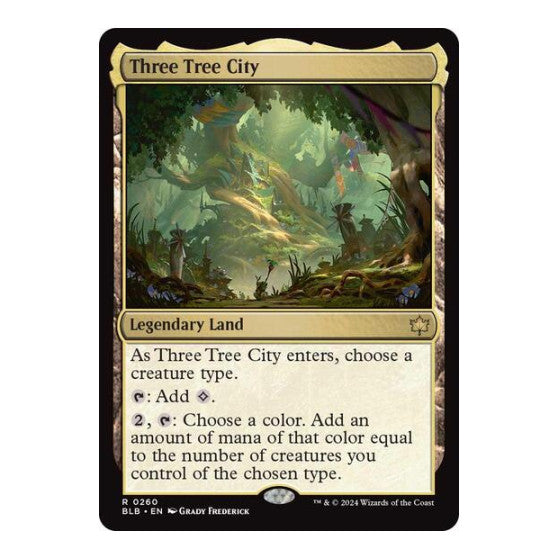Three Tree City (BLB) #260 Rare (Near Mint) Bloomburrow Magic: The Gathering: 2024