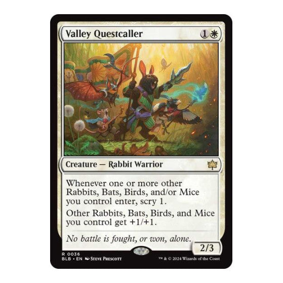 Valley Questcaller (BLB) #36 Rare (Lightly Played) Bloomburrow Magic: The Gathering: 2024