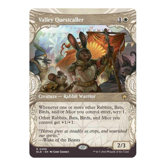 Valley Questcaller Showcase (BLB) #299 Rare (Lightly Played) Bloomburrow Magic: The Gathering: 2024