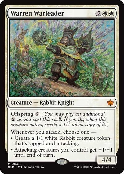 Warren Warleader (BLB) #38 Mythic Rare Bloomburrow Magic: The Gathering: 2024