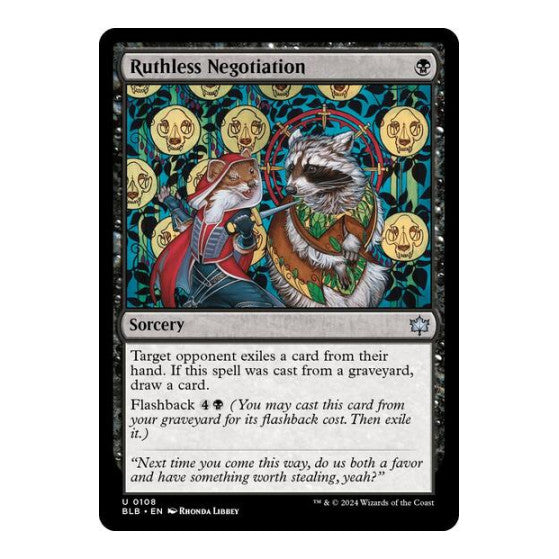 Ruthless Negotiation (BLB) #108 Uncommon (Near Mint) Bloomburrow Magic: The Gathering: 2024