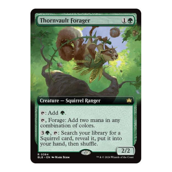 Thornvault Forager Extended Art (BLB) #364 Rare (Near Mint) Bloomburrow Magic: The Gathering: 2024