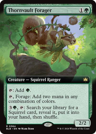 Thornvault Forager Extended Art (BLB) #364 Rare (Near Mint) Bloomburrow Magic: The Gathering: 2024