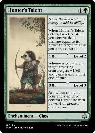 Hunters Talent (BLB) #179 Uncommon (Lightly Played) Bloomburrow Magic: The Gathering: 2024