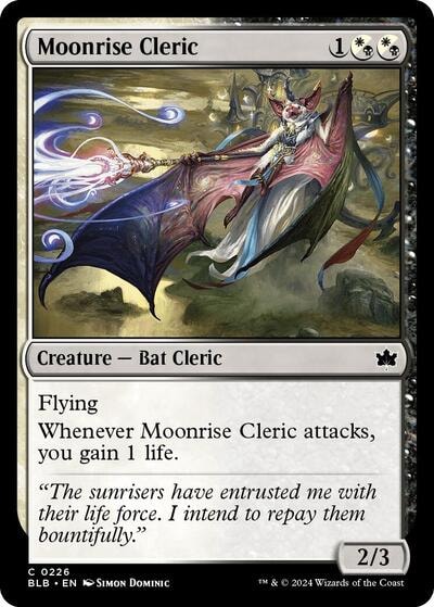Moonrise Cleric (BLB) #226 Common (Lightly Played) Bloomburrow Magic: The Gathering: 2024