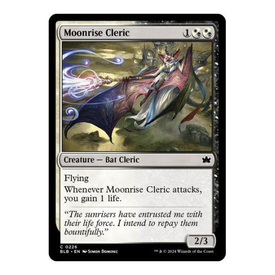 Moonrise Cleric (BLB) #226 Common (Lightly Played) Bloomburrow Magic: The Gathering: 2024