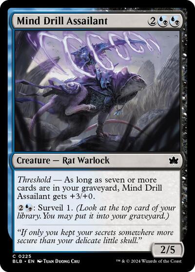 Mind Drill Assailant (BLB) #225 Common (Lightly Played) Bloomburrow Magic: The Gathering: 2024