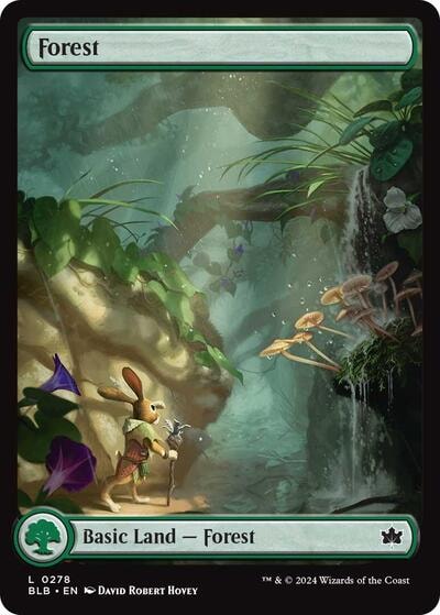 Forest 0278 (BLB) #278 Land (Lightly Played) Bloomburrow Magic: The Gathering: 2024