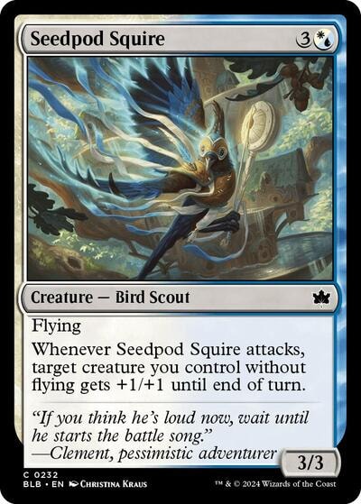 Seedpod Squire (BLB) #232 Common (Lightly Played) Bloomburrow Magic: The Gathering: 2024