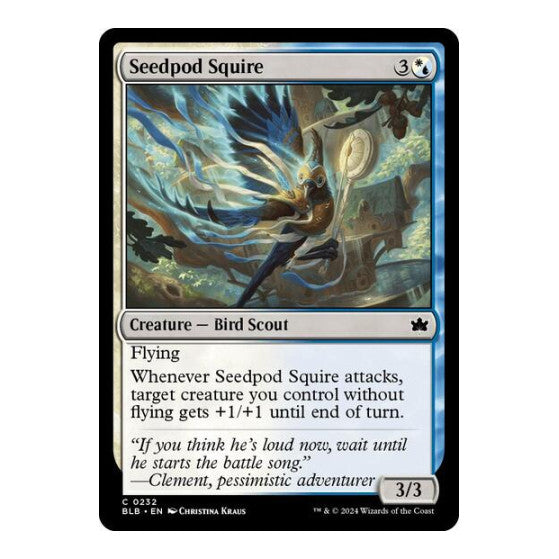 Seedpod Squire (BLB) #232 Common (Lightly Played) Bloomburrow Magic: The Gathering: 2024