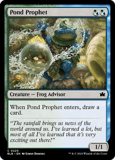 Pond Prophet (BLB) #229 Common (Lightly Played) Bloomburrow Magic: The Gathering: 2024