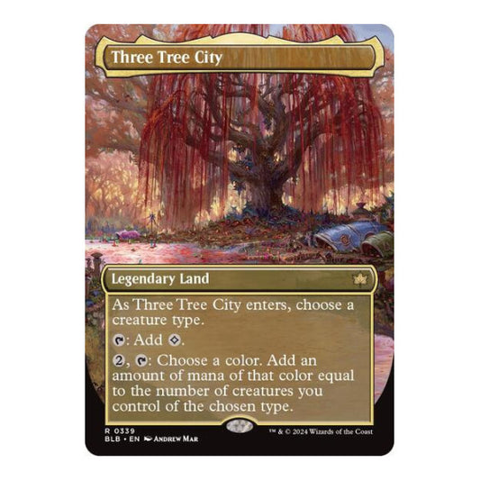 Three Tree City Borderless 0339 (BLB) #339 Rare (Near Mint) Bloomburrow Magic: The Gathering: 2024