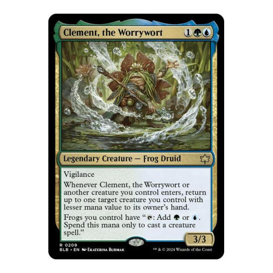 Clement the Worrywort (BLB) #209 Rare (Lightly Played) Bloomburrow Magic: The Gathering: 2024