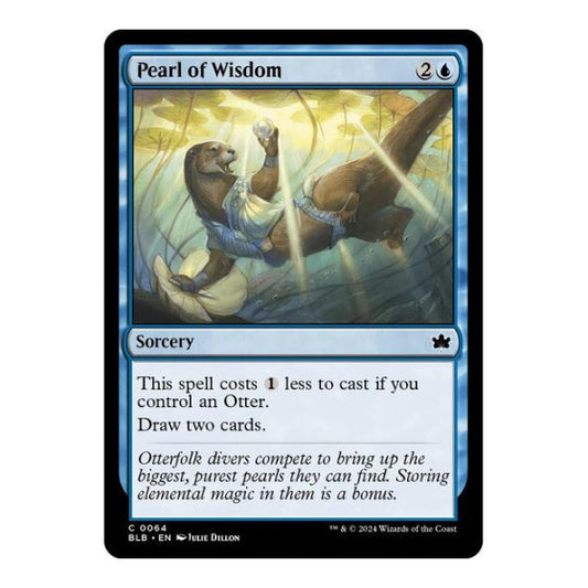 Pearl of Wisdom (BLB) #64 Common (Lightly Played) Bloomburrow Magic: The Gathering: 2024