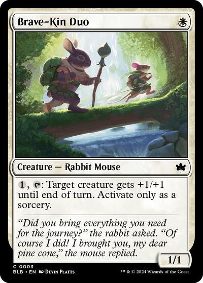 Brave Kin Duo (BLB) #3 Common (Foil Lightly Played) Bloomburrow Magic: The Gathering: 2024