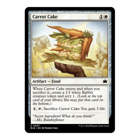 Carrot Cake (BLB) #7 Common Bloomburrow Magic: The Gathering: 2024