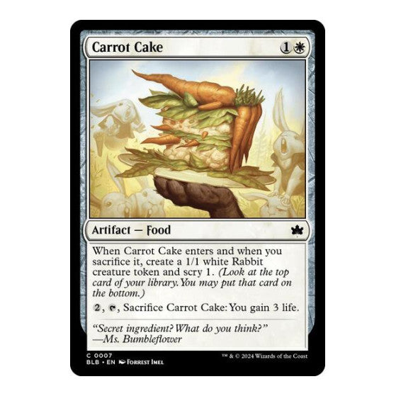 Carrot Cake (BLB) #7 Common Bloomburrow Magic: The Gathering: 2024