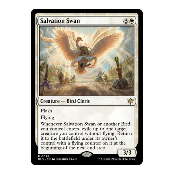 Salvation Swan (BLB) #28 Rare (Lightly Played) Bloomburrow Magic: The Gathering: 2024