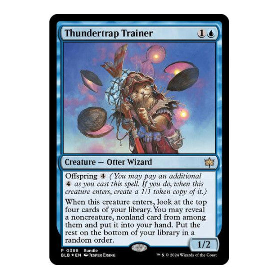 Thundertrap Trainer (BLB Bundle) (UMP) #386 Promo (Foil Lightly Played) Unique and Miscellaneous Promos Magic: The Gathering: 2026