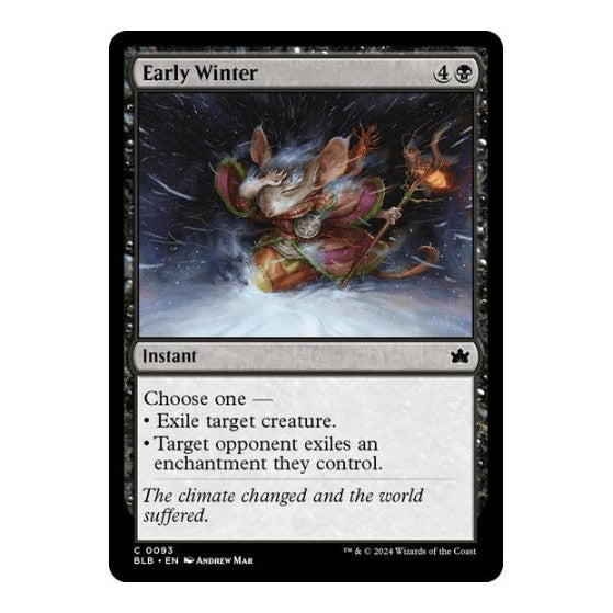 Early Winter (BLB) #93 Common Bloomburrow Magic: The Gathering: 2024