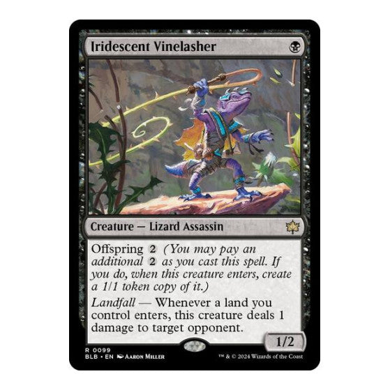 Iridescent Vinelasher (BLB) #99 Rare (Near Mint) Bloomburrow Magic: The Gathering: 2024