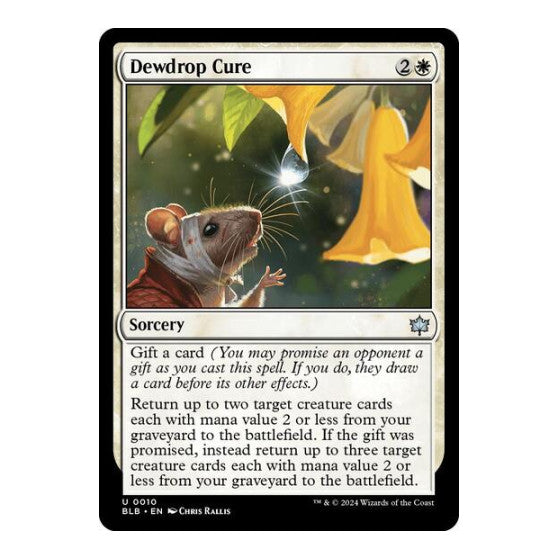 Dewdrop Cure (BLB) #10 Uncommon (Lightly Played) Bloomburrow Magic: The Gathering: 2024
