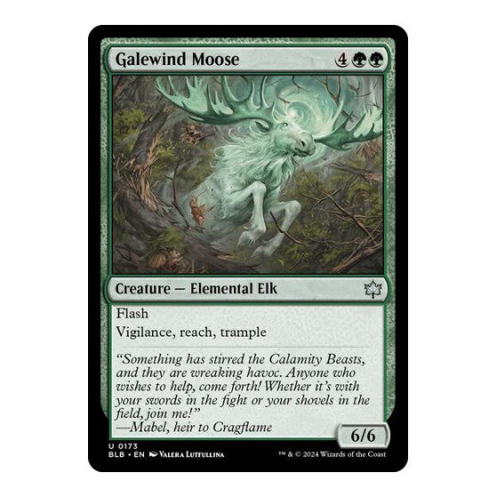 Galewind Moose (BLB) #173 Uncommon (Lightly Played) Bloomburrow Magic: The Gathering: 2024
