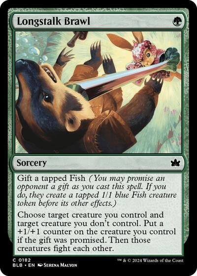 Longstalk Brawl (BLB) #182 Common (Lightly Played) Bloomburrow Magic: The Gathering: 2024