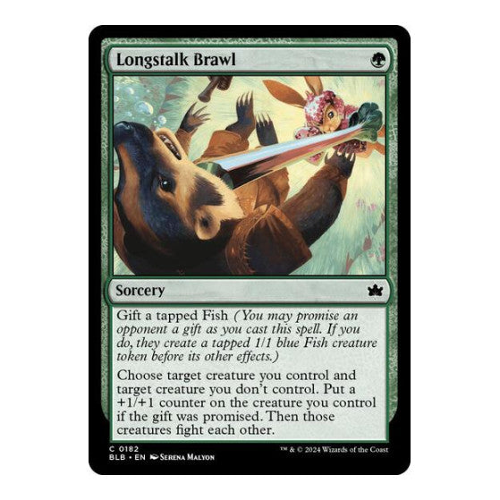 Longstalk Brawl (BLB) #182 Common (Lightly Played) Bloomburrow Magic: The Gathering: 2024