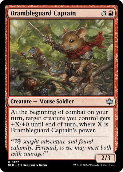 Brambleguard Captain (BLB) #127 Uncommon (Lightly Played) Bloomburrow Magic: The Gathering: 2024