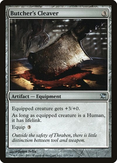 Butchers Cleaver (ISD) #217 Uncommon (Lightly Played) Innistrad Magic: The Gathering: 2011