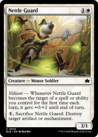 Nettle Guard (BLB) #23 Common (Lightly Played) Bloomburrow Magic: The Gathering: 2024