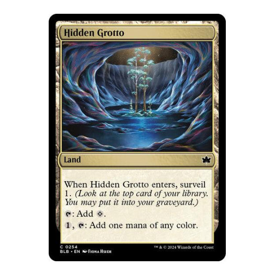 Hidden Grotto (BLB) #254 Common (Lightly Played) Bloomburrow Magic: The Gathering: 2024