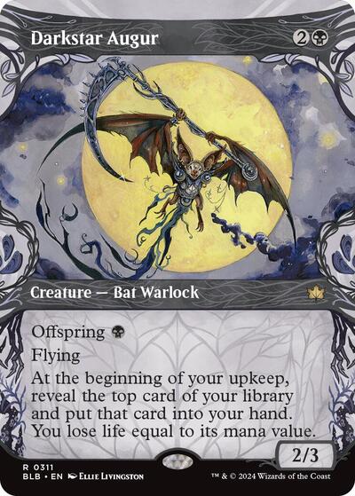 Darkstar Augur Showcase (BLB) #311 Rare (Lightly Played) Bloomburrow Magic: The Gathering: 2024