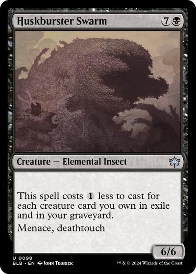 Huskburster Swarm (BLB) #98 Uncommon (Lightly Played) Bloomburrow Magic: The Gathering: 2024
