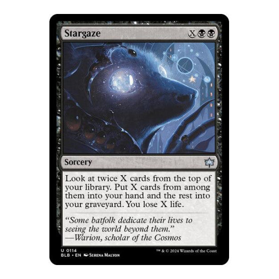 Stargaze (BLB) #114 Uncommon (Lightly Played) Bloomburrow Magic: The Gathering: 2024