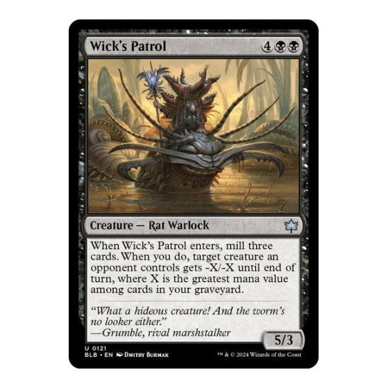Wicks Patrol (BLB) #121 Uncommon (Near Mint) Bloomburrow Magic: The Gathering: 2024