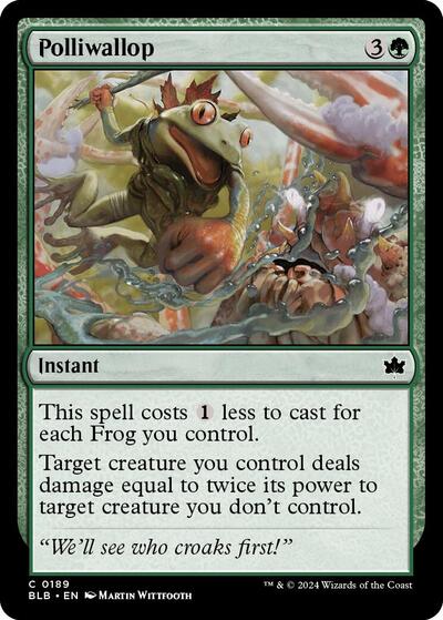 Polliwallop (BLB) #189 Common (Lightly Played) Bloomburrow Magic: The Gathering: 2024