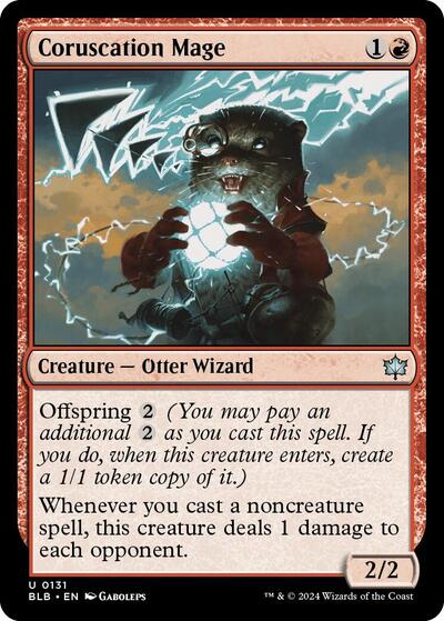 Coruscation Mage (BLB) #131 Uncommon (Lightly Played) Bloomburrow Magic: The Gathering: 2024