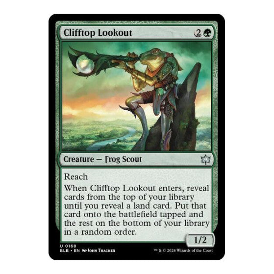Clifftop Lookout (BLB) #168 Uncommon (Lightly Played) Bloomburrow Magic: The Gathering: 2024