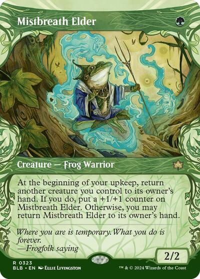 Mistbreath Elder Showcase (BLB) #323 Rare (Lightly Played) Bloomburrow Magic: 2024
