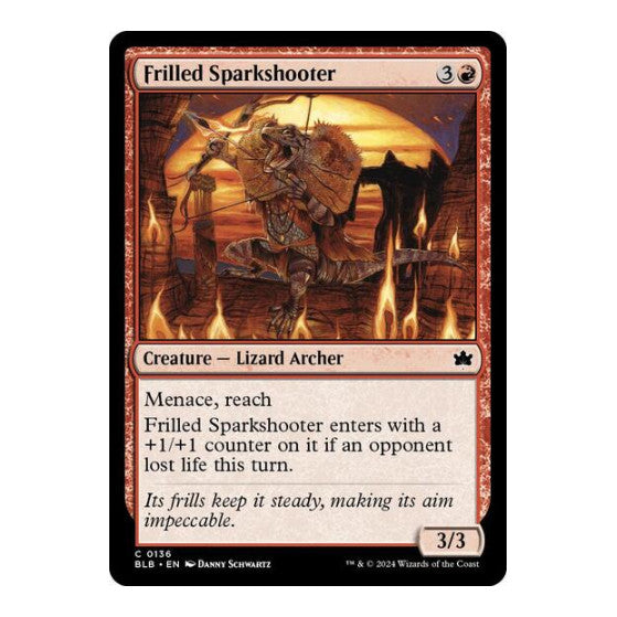 Frilled Sparkshooter (BLB) #136 Common (Lightly Played) Bloomburrow Magic: The Gathering: 2024