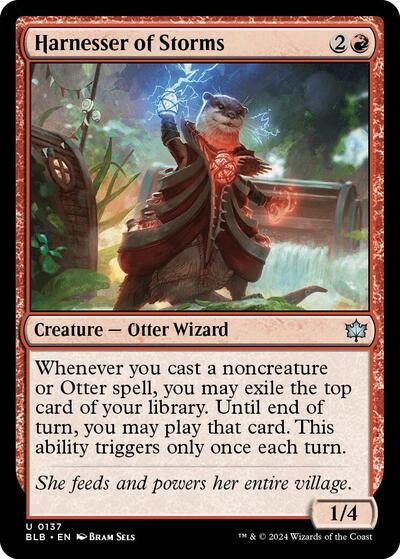 Harnesser of Storms (BLB) #137 Uncommon (Lightly Played) Bloomburrow Magic: The Gathering: 2024