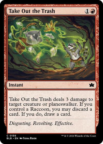Take Out the Trash (BLB) #156 Common (Lightly Played) Bloomburrow Magic: The Gathering: 2024