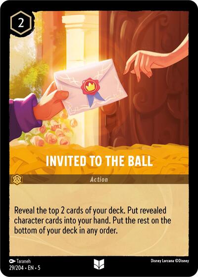 Invited to the Ball (5) #29/204 Uncommon (Near Mint) Shimmering Skies Disney Lorcana: 2024